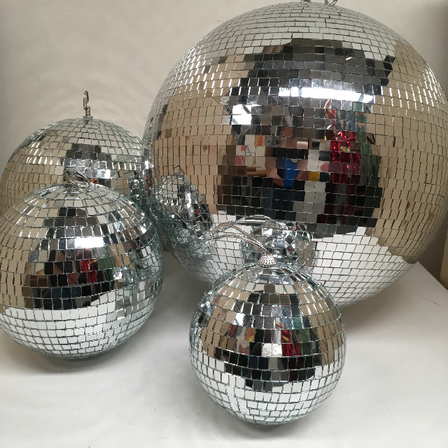 MIRROR BALL, 40cm, MIR0026 - 20 - 25cm, MIR0027 - 15cm,  MIR0028 -10cm