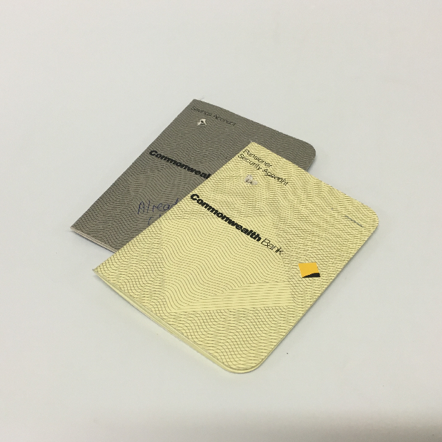 BANKING, Deposit Book - Commonwealth Bank / Savings Account