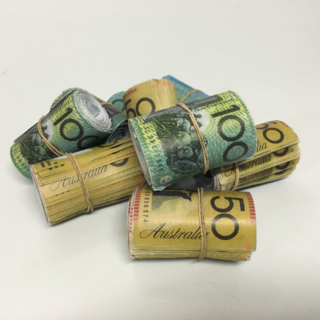 MONEY, Cash Notes - Australian $50 And $100 Rolls