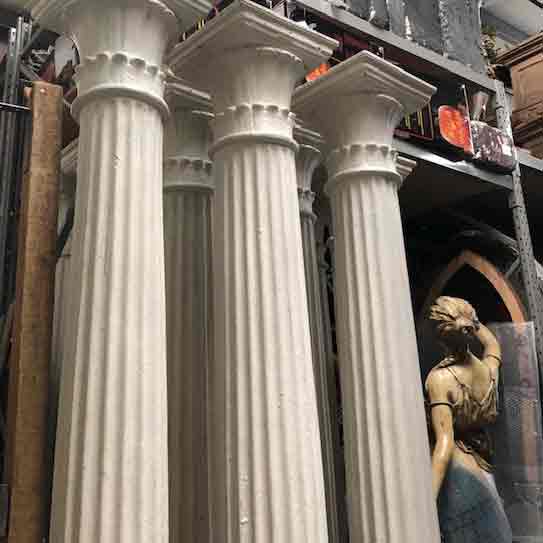 Columns Plinths and Urns