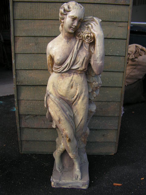 STATUE, Lady w Roses - 1.45m High