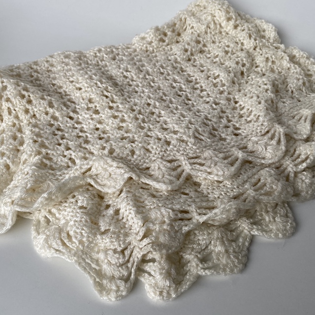 BABY BLANKET, Crochet Shawl