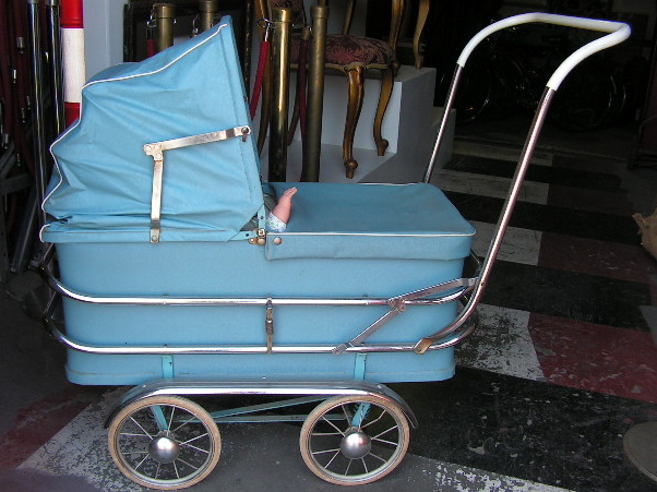 PRAM, Vintage Pale Blue 1940s