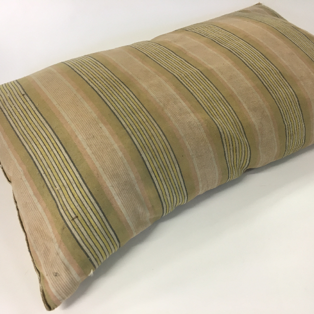 PILLOW, Striped - Aged & Stained