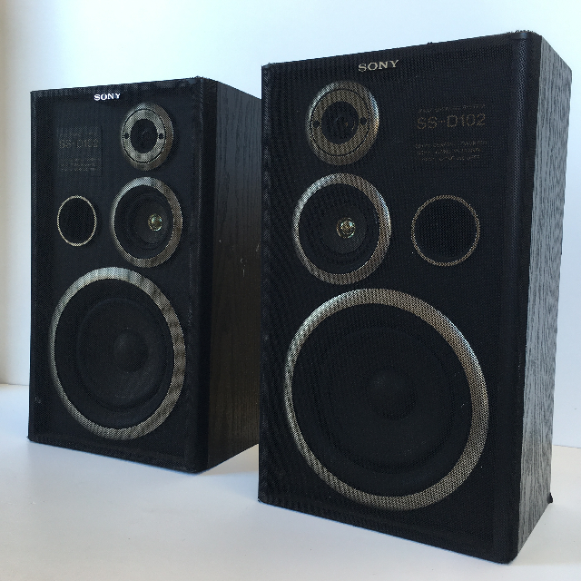 SPEAKER, Black Sony SSD102 25 x 44cm 
