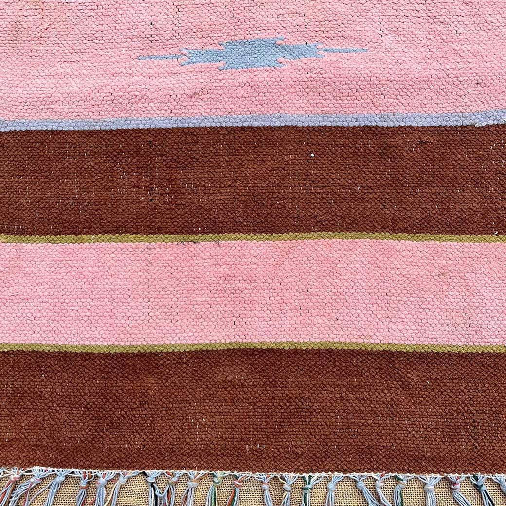 Burgundy Pink Stripe 90cm x 60cm