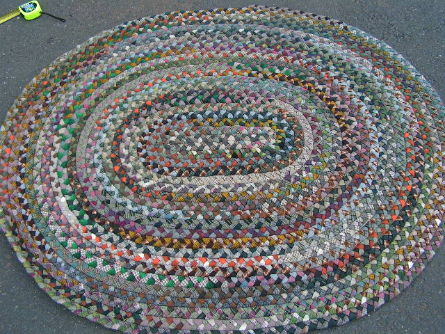 RUG #034, Rag Rug Oval 1.6m x 1.3m