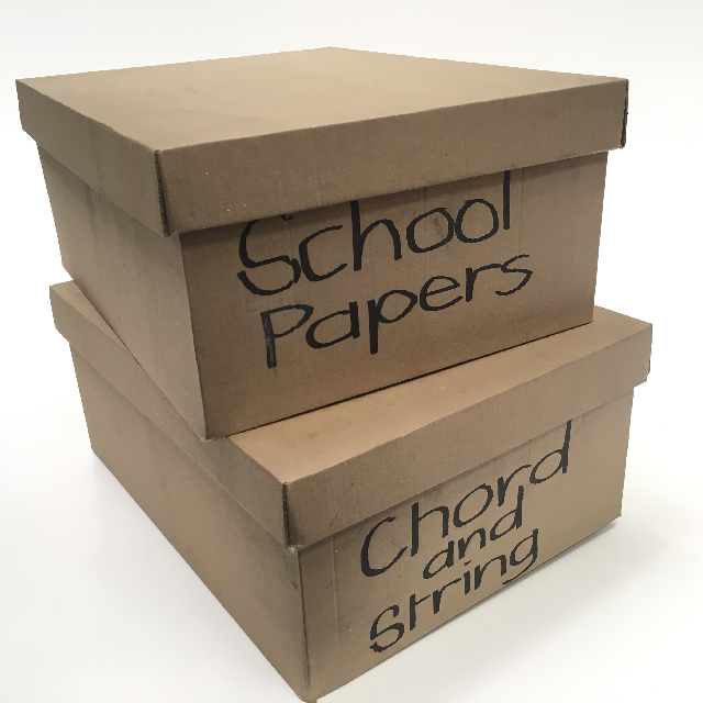 BOX, Brown Card School Storage