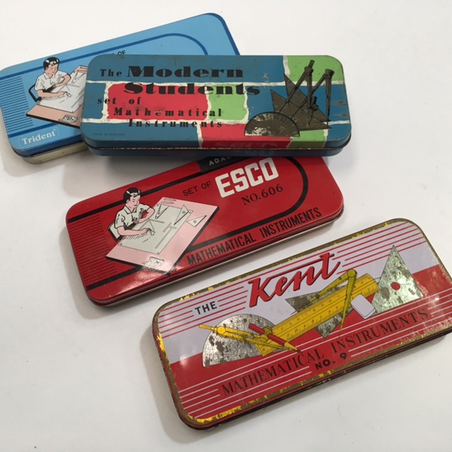 MATHEMATICAL SET, Metal Box Assorted