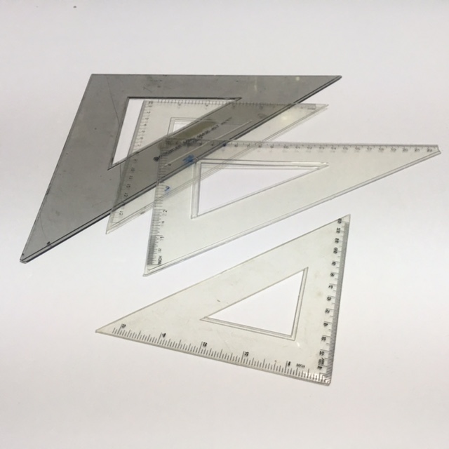 MATHS INSTRUMENT, Set Square - Plastic Assorted