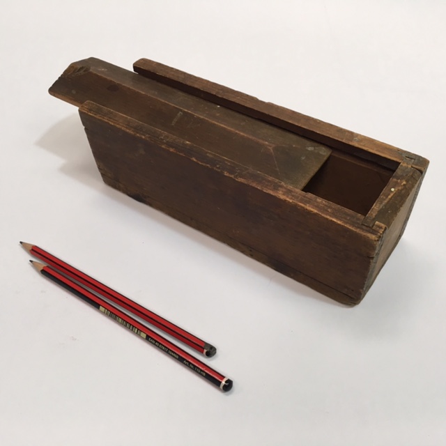 PENCIL BOX, Vintage Wooden