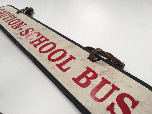 SIGN, School - Caution School Bus