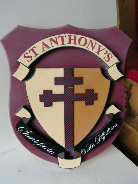 SIGN, School - St Anthonys Plaque 55 x 65cm