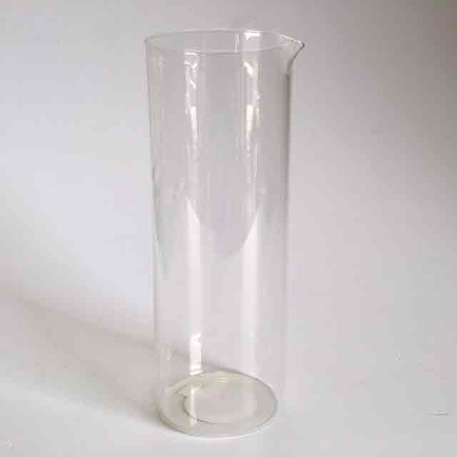 LAB GLASSWARE, Tall Cylindrical Glass w Lip - 9cm D x 24cmH