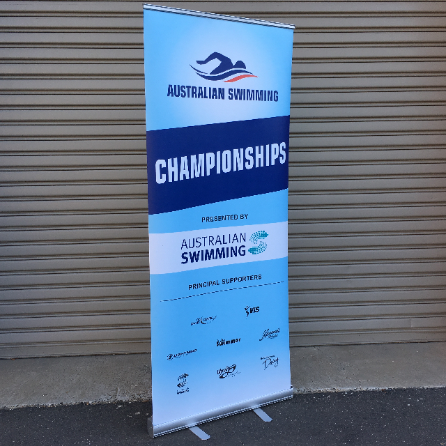 BANNER STAND, Retractable Aluminium