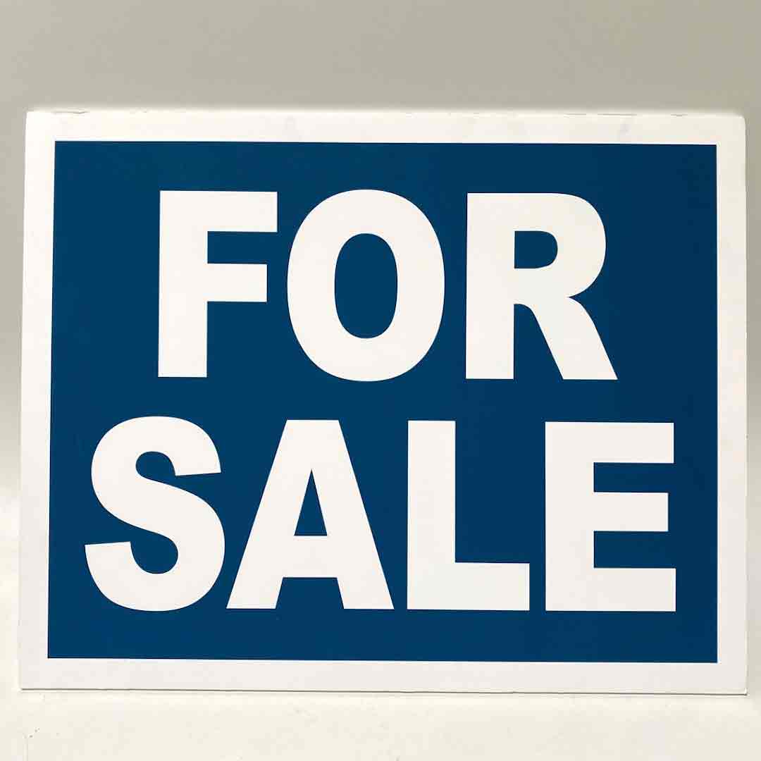 SIGN, Real Estate - Blue For Sale 72 x 57cm Coreflute