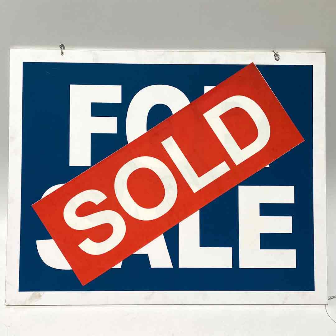 SIGN, Real Estate - Blue For Sale/SOLD 72 x 57cm Coreflute