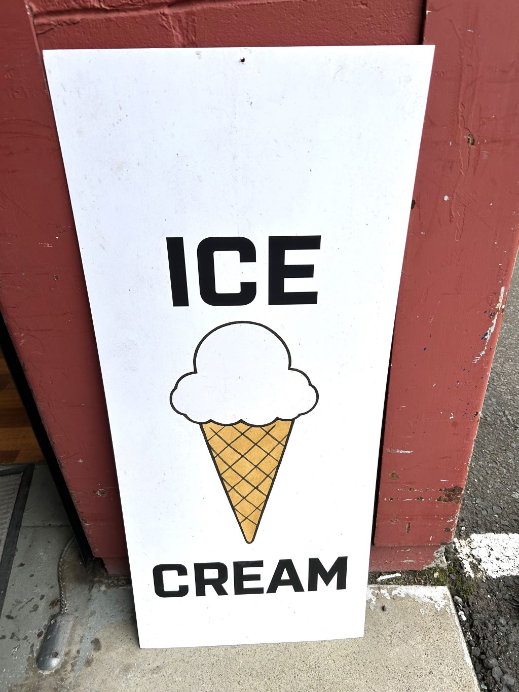 SIGN, Ice Cream 1m x 43cm