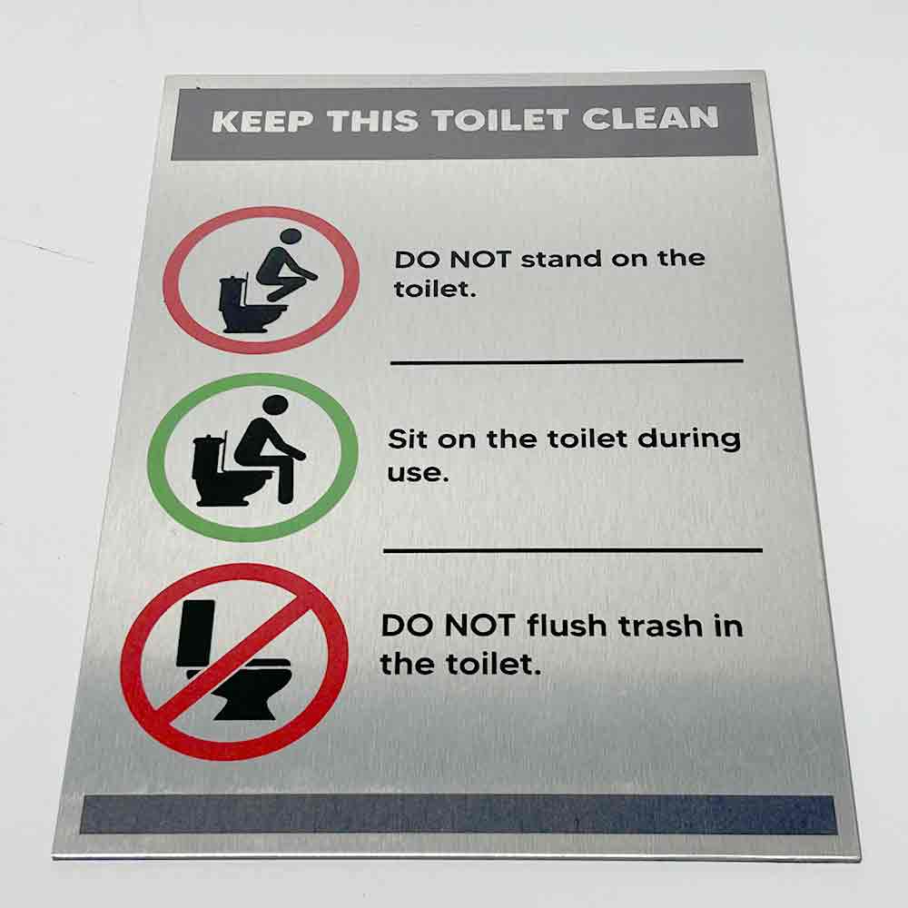 SIGN, Toilet , Keep This Toilet Clean