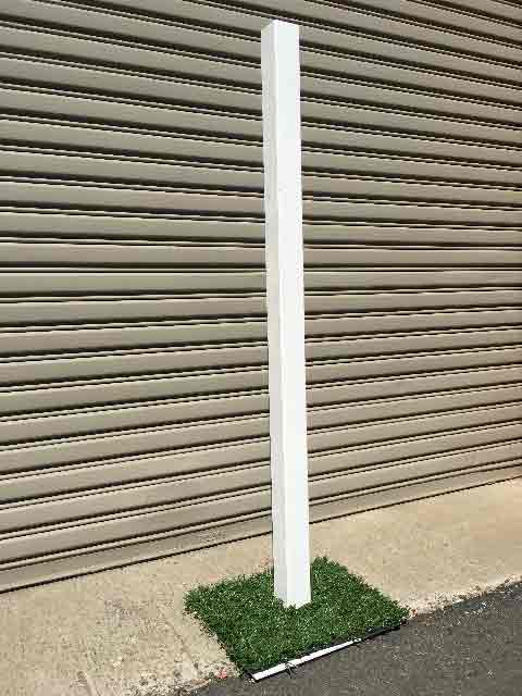 SIGN POST, White w Grass Base 1.8m H (for Alice Sign Pointers)