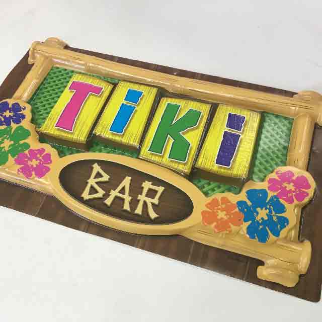 SIGN, Tiki Bar - 48 x 38cm