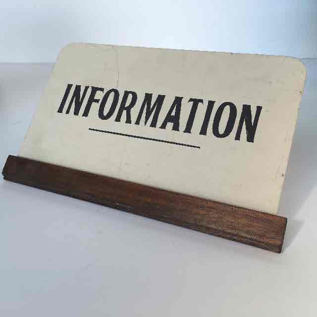 SIGN, Information 40 x 24cm