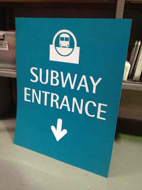 SIGN, Subway Entrance