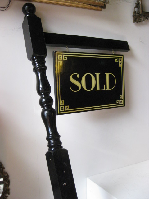 SIGN, Real Estate Sold Sign Post