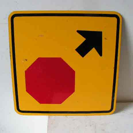 SIGN, Road Sign - Stop Sign Ahead