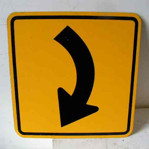 SIGN, Road Sign - Bend