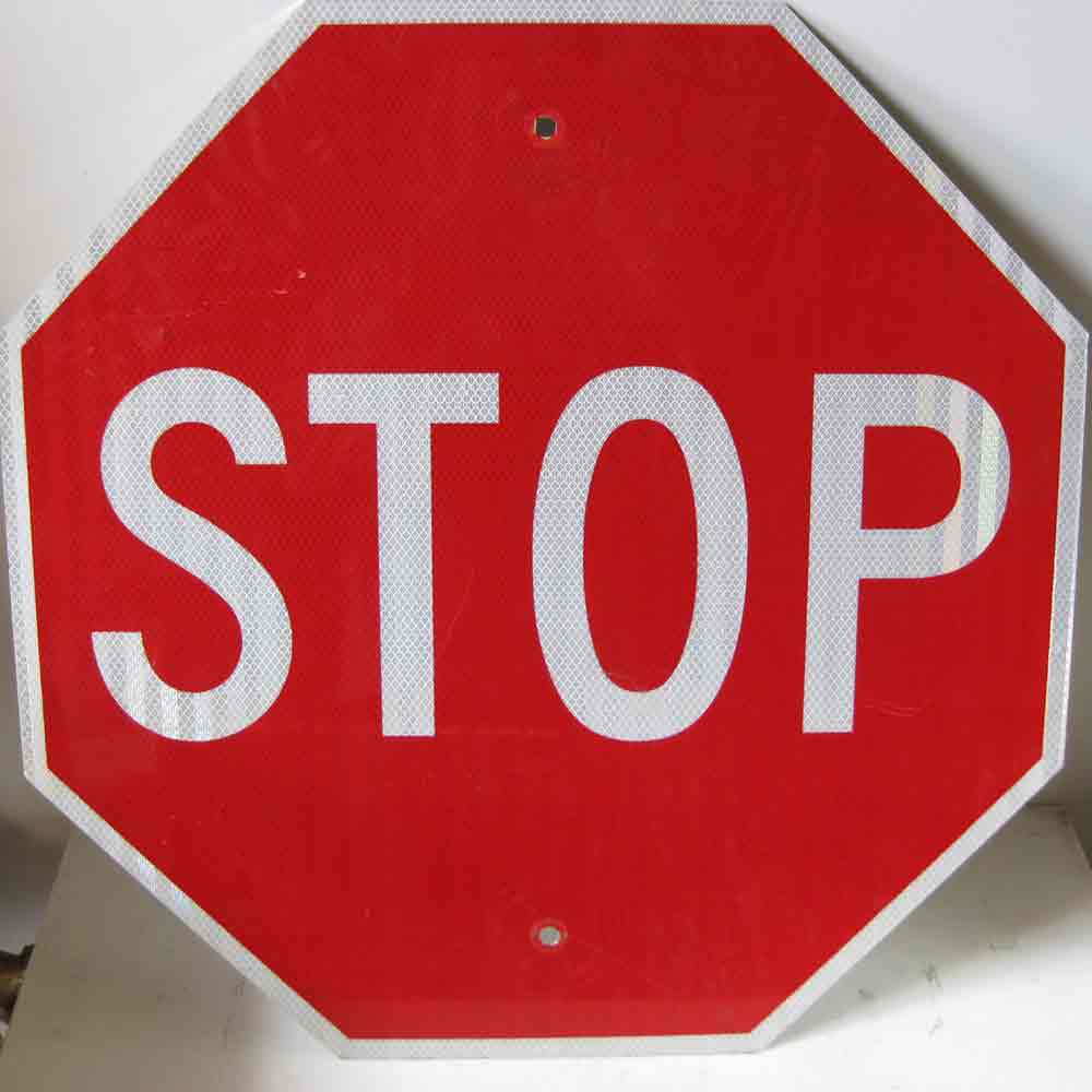 SIGN, Road Sign - Stop Reflector
