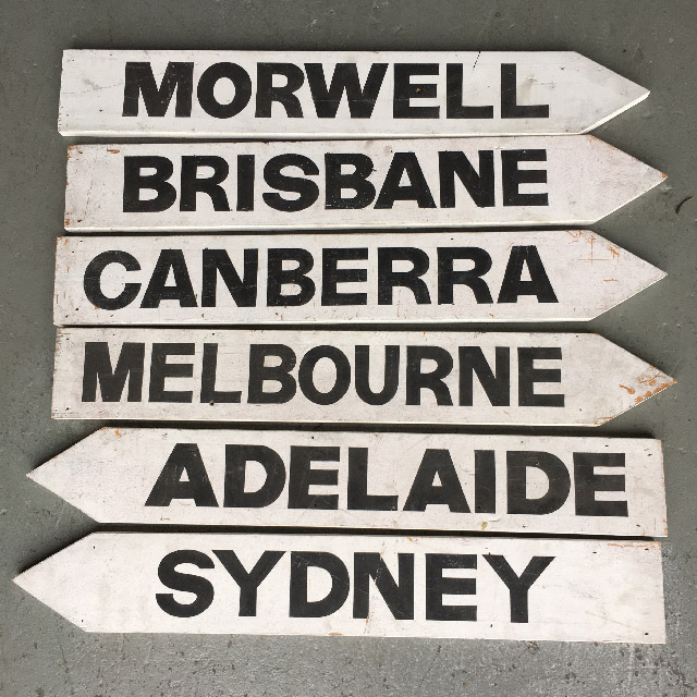 SIGN, Road Pointer - Australian 80 x 12cm