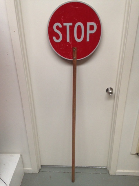 SIGN, Road Sign - Stop Lollipop Red Reflector