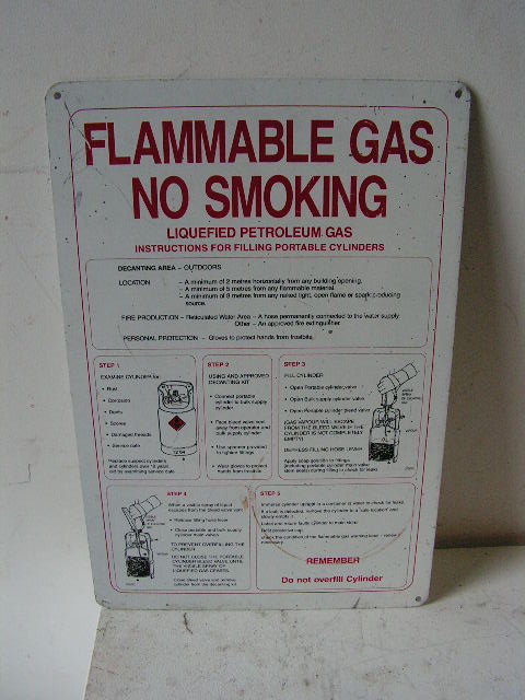 SIGN, Safety - Flammable Gas