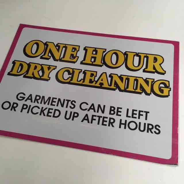 SIGN, Store - Dry Cleaning 50 x 70cm