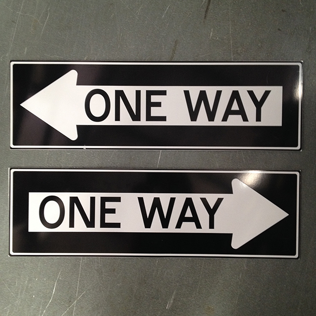 SIGN, Road Sign - One Way
