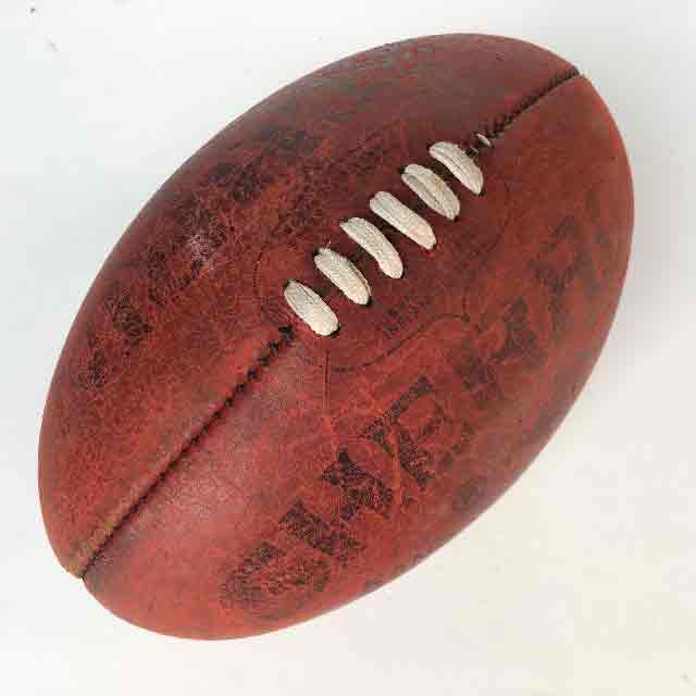 BALL, AFL Football - Vintage Red Leather Sherrin
