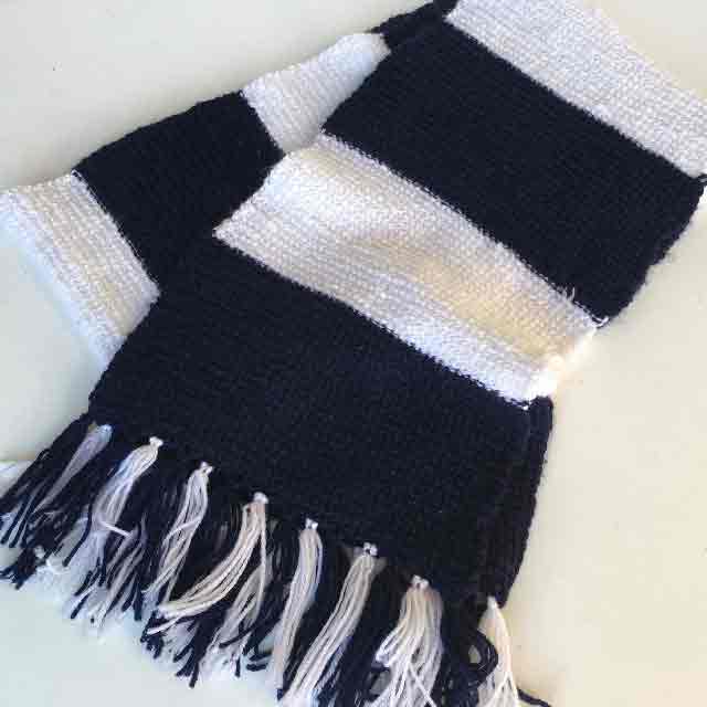 AFL Scarf, Blues or Geelong - Knitted