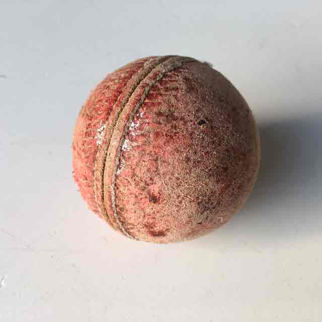 BALL, Cricket - Worn Leather