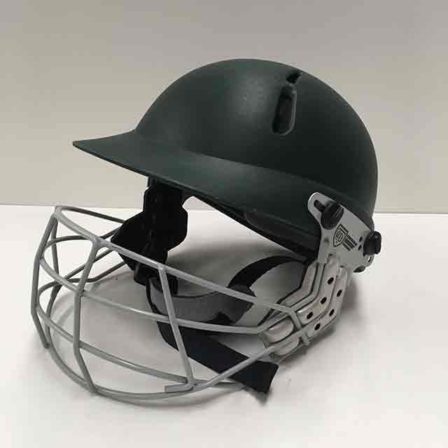 HELMET, Cricket Helmet - Green Hard Shell
