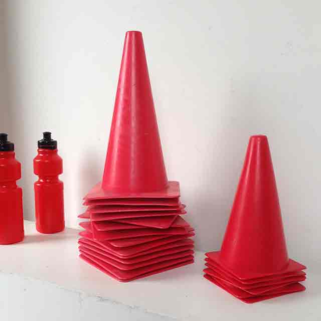 MARKER CONE, Red 24cm