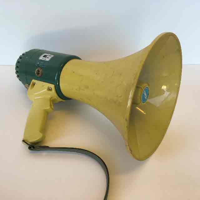 MEGAPHONE, Battery Operated - Teal & Cream