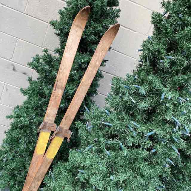 SKIS, Pair - Vintage Timber 135cmL