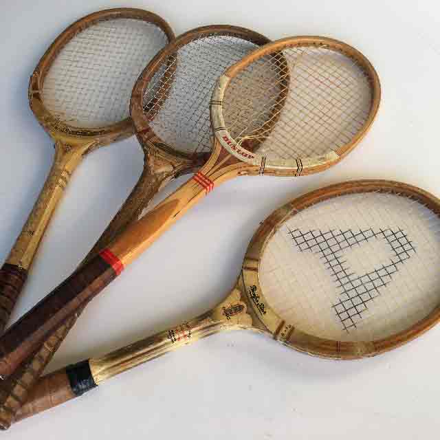 RACQUET, Tennis - 1960s / 1970s Wooden
