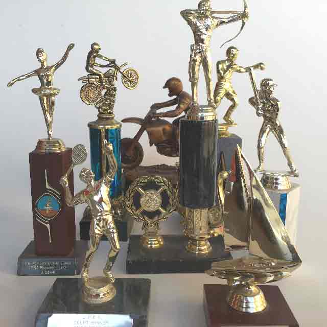 TROPHY, Club & Figurine (Large) TRO0002 - (Medium) & TRO0003 - (Small)