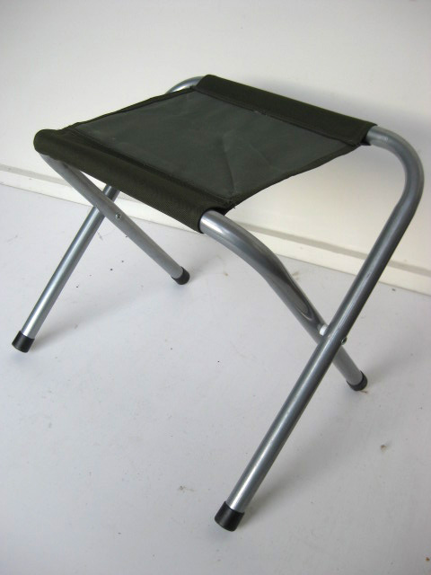 STOOL, Camp - Folding Dark Green, Aluminium