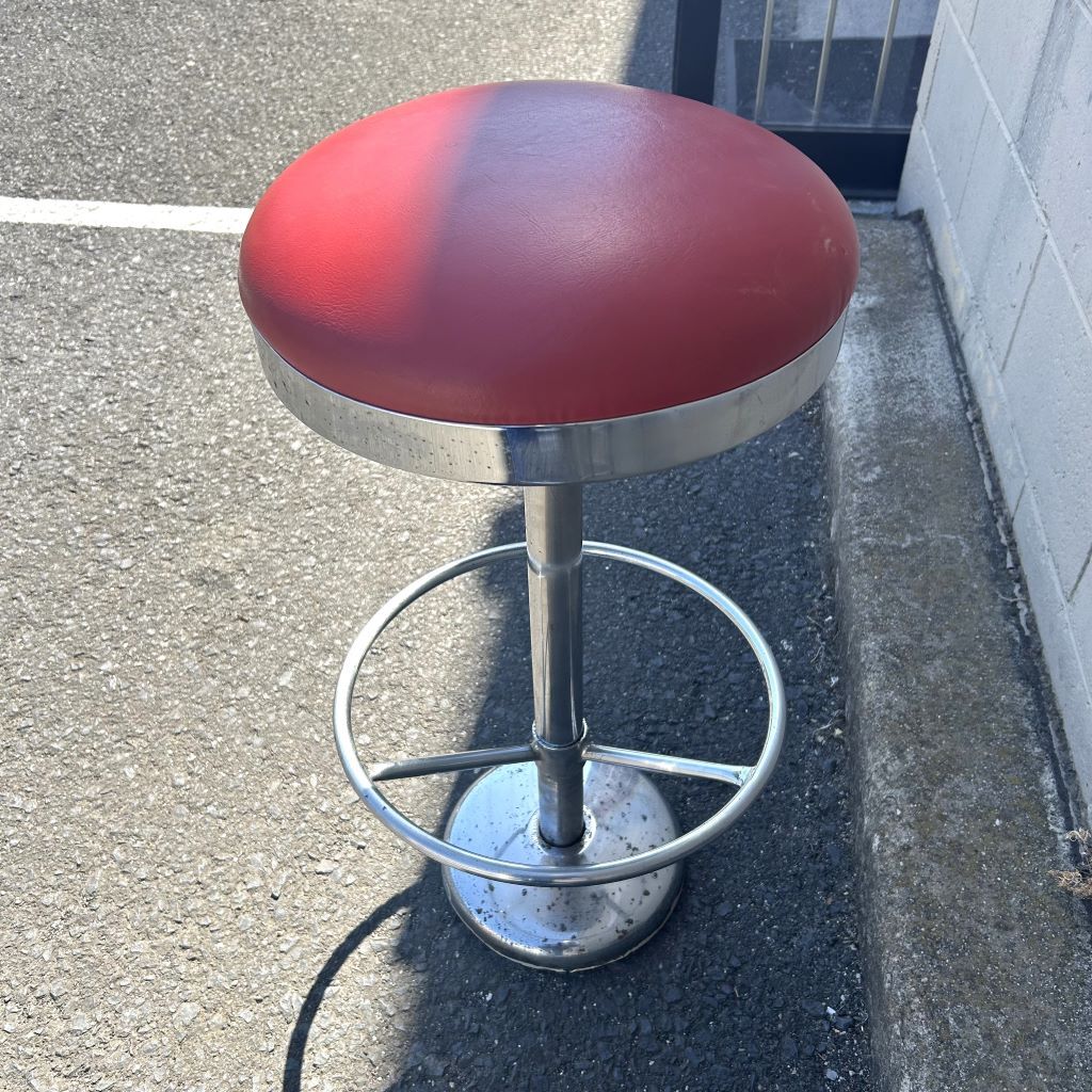 STOOL, Bar Stool RED - 1950s Diner