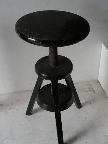 STOOL, Swivel - Black (Height Adjustable)