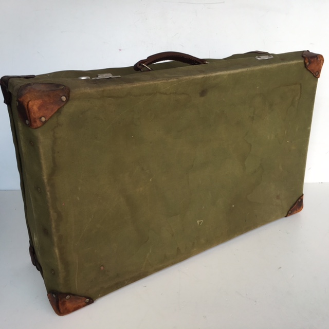 SUITCASE, Large Vintage Style - Army Green