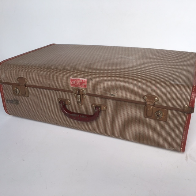 SUITCASE, Vintage Style - Medium Brown